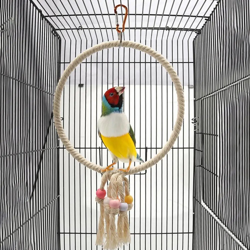 Παιχνίδι κούνιας πουλιών Χρήσιμα παιχνίδια με κλουβιά για παπαγάλους εκλεκτά παιχνίδια για κατοικίδια πουλιά Παιχνίδι πουλιών Κούνια πουλιών Παιχνίδια με σχοινί για παπαγάλο