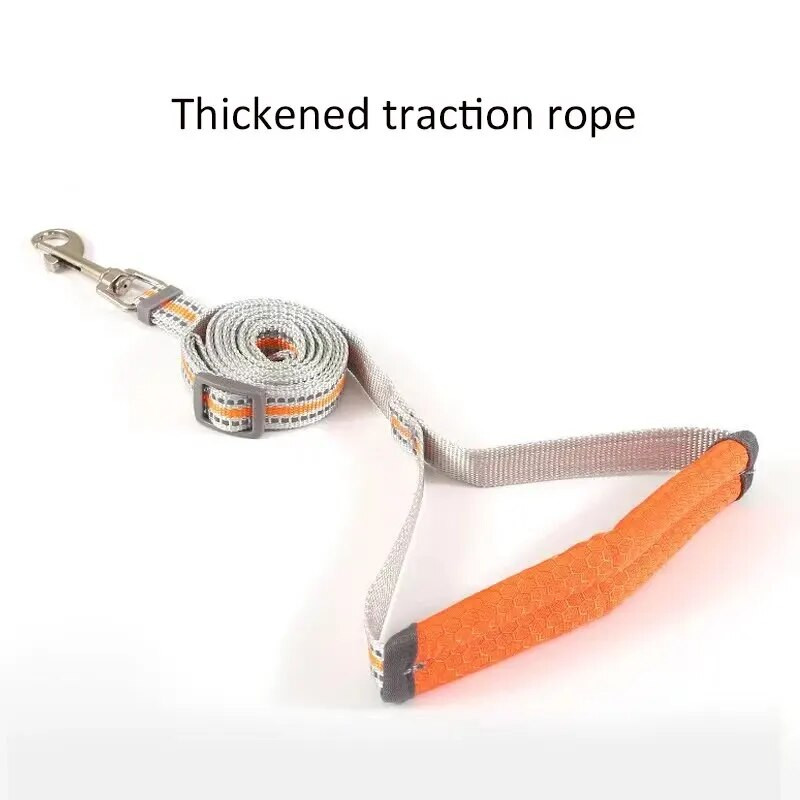 Ρυθμιζόμενο λουρί και κολάρο με λουρί σκύλου για κατοικίδιο ζώο αντανακλαστικό γιλέκο σκύλου 3M για μικρό μεσαίο κουτάβι