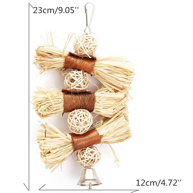 Lofah Takraw kamuolinis paukščio žaislas naminiams gyvūnėliams papūga ara afrikietiška pilka banguota papūgėlė kakadu papūgėlė kakatas ara meilės paukščio narvelis dantukų dygimo žaislas