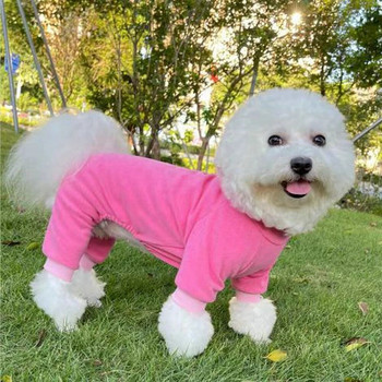 Ρούχα για σκύλους κατοικίδιων ζώων Πυτζάμες από φλις σκύλου υψηλής ελαστικότητας Πιτζάμες σκυλιών για σκύλους Ρούχα με τετράποδα