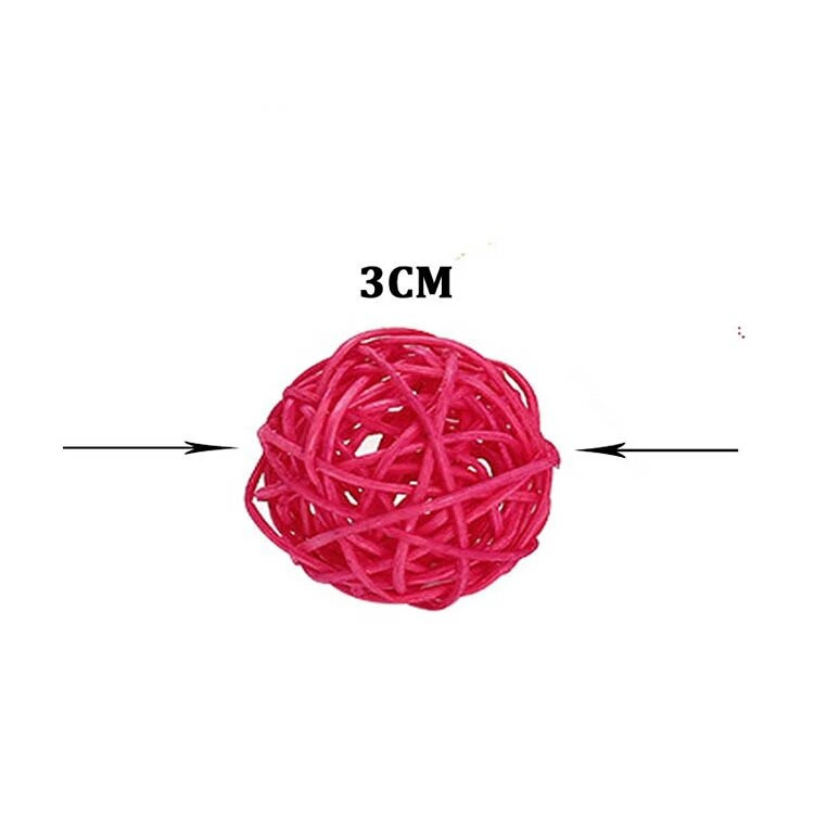 10db Papagáj rágójáték labda alapszín Sepak Takraw Kisállat Madárkiképzés Interaktív játék madárketrec dekoráció madárkellékek