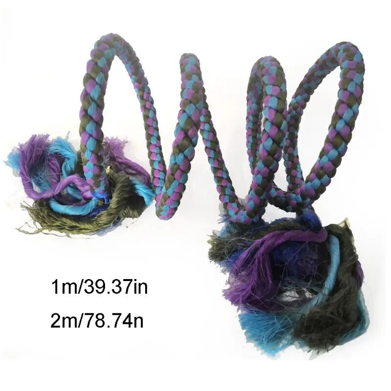 Violetinės mėlynos spalvos paukščių sūpynės kabantys papūgos spiralinės virvės žaislai su varpeliais Kramtomoji virvelė Papūgos sūpynės žaislai