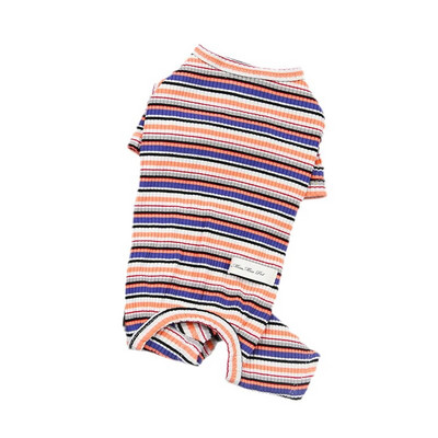 Stripe Dog Cat Pižamos Drabužiai Medvilniniai Kombinezonai Mažiems Šunims Čihuahua Mopsas Maltos Jorkšyro šuniuko Kombinezonas Talismanas Kostiumas
