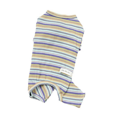 Stripe Dog Cat Pižamos Drabužiai Medvilniniai Kombinezonai Mažiems Šunims Čihuahua Mopsas Maltos Jorkšyro šuniuko Kombinezonas Talismanas Kostiumas