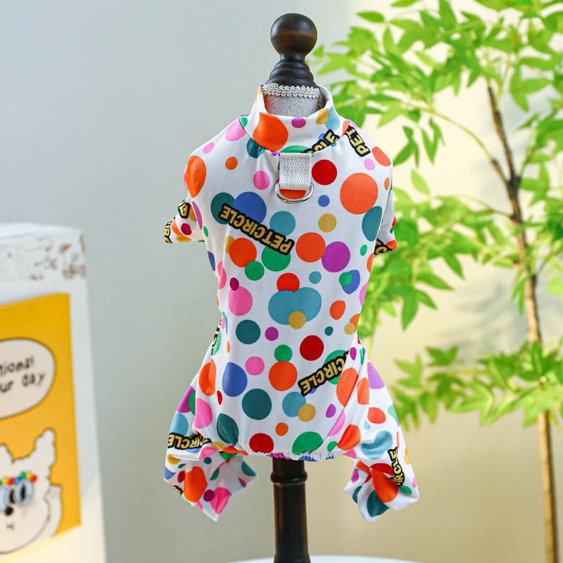 Ολόσωμη φόρμα σκύλου 4 ποδιών PJS κάλυμμα για τριχόπτωση, κατάλληλο για μικρό μεσαίο κουτάβι Πιτζάμες σκύλου Pjs Stretchable