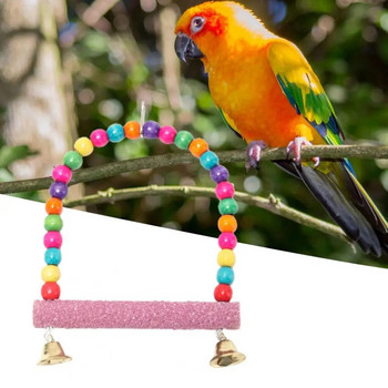 Φυσικά ξύλινα παπαγάλοι κούνια παιχνιδιών λείανσης νύχι ισχυρής σκληρότητας Βάση προμήθειες για παπαγάλοι πουλιά Πέρκα κρεμαστές κούνιες κλουβί με