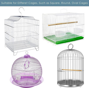 Мрежесто покритие за клетка за птици Shell Skirt Net Лесно почистване Catcher Guard Клетка за птици Разтеглива мрежа за папагали Bird Cage Net