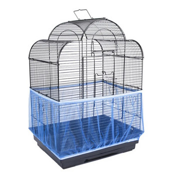 Защита от найлонова мрежа Покривало за клетка за птици Мрежа за клетка за папагал Лесно почистване Защита за улов на семена Домашна градина Консумативи за птици