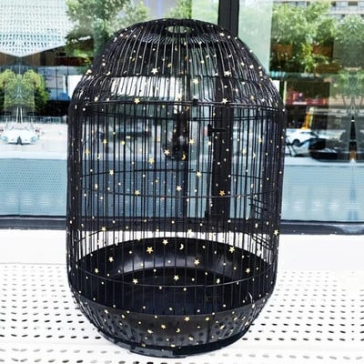Nylon Mesh Protection Bird Cage Cover Parrot Cage Net Easy Cleaning Seed Catcher Guard Home Garden Bird Supplies
