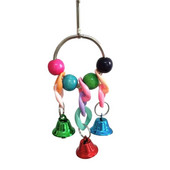 Papūgos žaislai Naminiai paukščiai Žaislų rąstas Spalva žolė austa rotango rutulinis varpelis graužiantis stygas naminiams gyvūnėliams kabantys varpeliai Kalėdų dekoras Žaisti žaislai