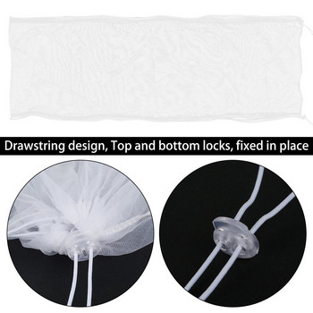 Κάλυμμα Universal Bird Cage Shell Δίχτυ Φούστας Parrot Nylon Mesh προστατευτικό κάλυμμα διχτυού Αέρινη ελαστική φούστα με δίχτυ κλουβιού για στρογγυλά τετράγωνα κλουβιά