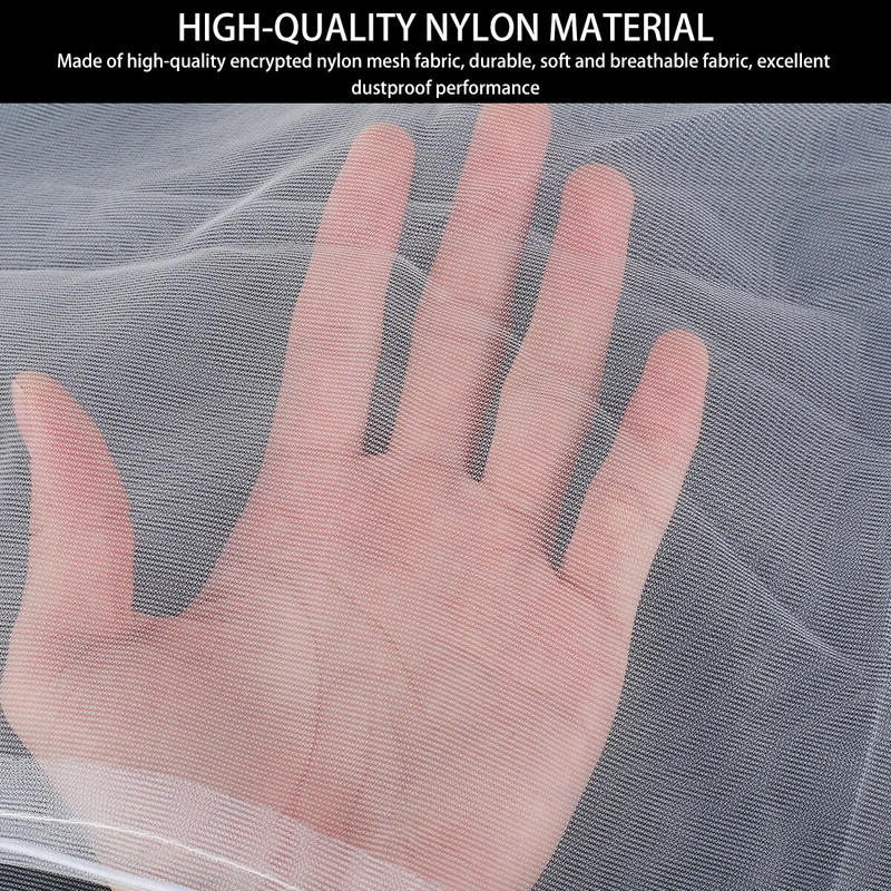 Univerzalna navlaka za kavez za ptice Shell Skirt Net Parrot Najlonska mreža zaštitna mreža Prozračna mreža za kavez Rastezljiva suknja za okrugle kvadratne kaveze