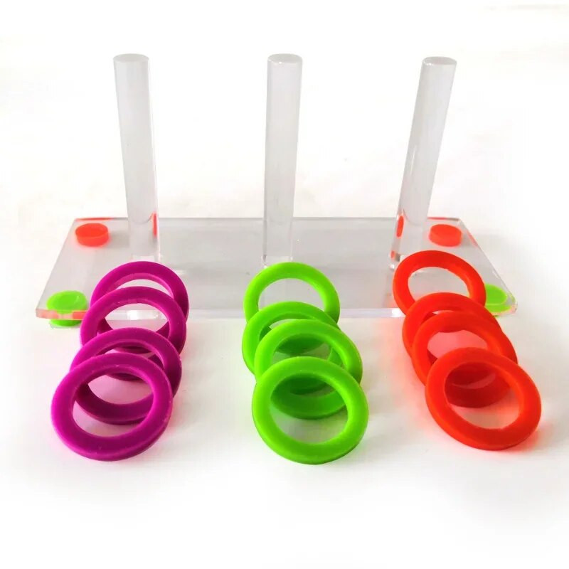 Interaktívny prsteň pre domácu inteligenciu, zábavná akrylová hračka pre papagáje, sada pre vývoj domácich zvierat, vzdelávacie vzdelávacie hračky pre vtáky, malé farebné samostatné hračky