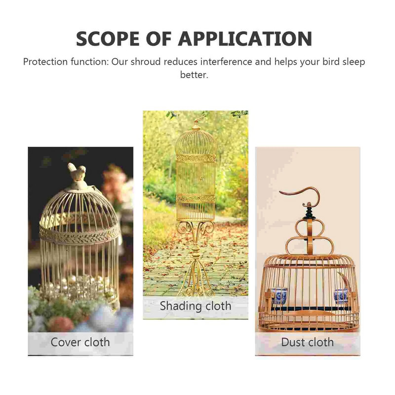 POPETPOP Universalus paukščių narvelio dangtelis paukščių kaktilo lizdo skydo pagalbininkas paukščių sijonų priedų ekranui be narvelio (atsitiktinis