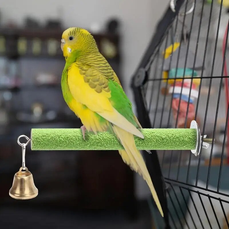 Paukščių ešerių stovas narveliui Medinės papūgos letenų kirpimo žaislas Ešerio lazdelė Paukščių kramtymo žaislai Žvirbliams Papūgėlėms
