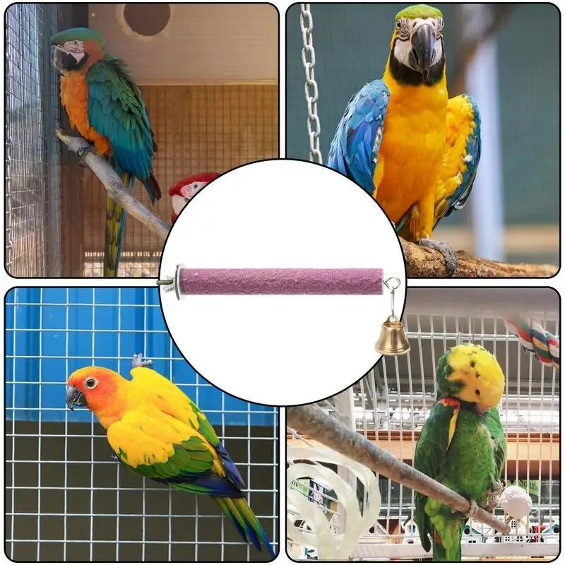 Paukščių ešerių stovas narveliui Medinės papūgos letenų kirpimo žaislas Ešerio lazdelė Paukščių kramtymo žaislai Žvirbliams Papūgėlėms