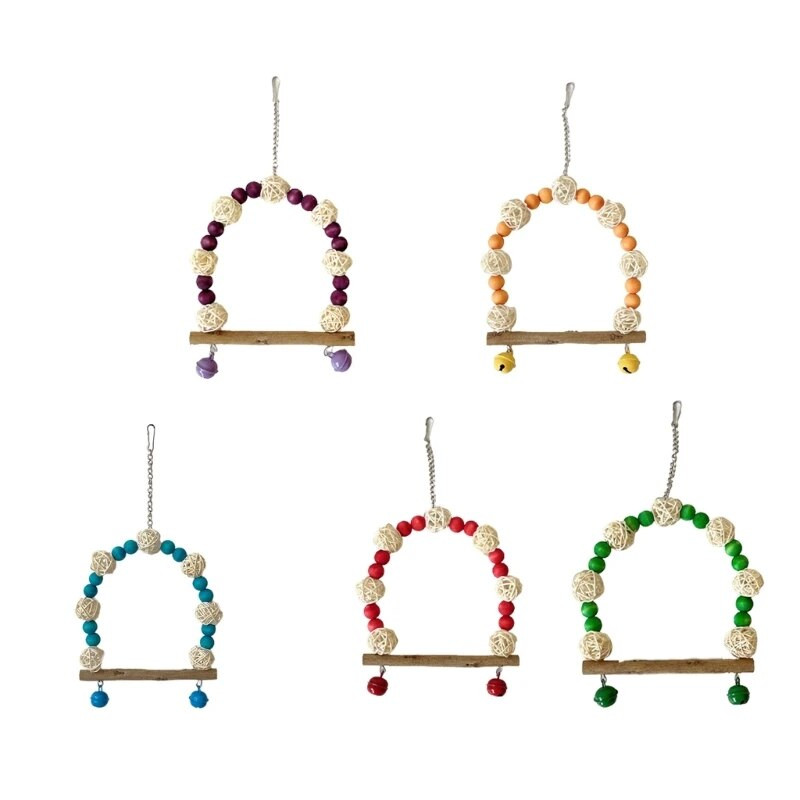 Vtáčia šplhačka, drevený bidýlko, papagáje, klietka, hračka, hojdačka, závesná žuvacia hračka G5AB