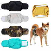 Mājdzīvnieku suņu aksesuāri kucēnam Mājdzīvnieku tēviņš suns fizioloģiskas bikses sanitārās augstas kvalitātes apakšveļa vēdera josla kokvilnas autiņš XS-XL