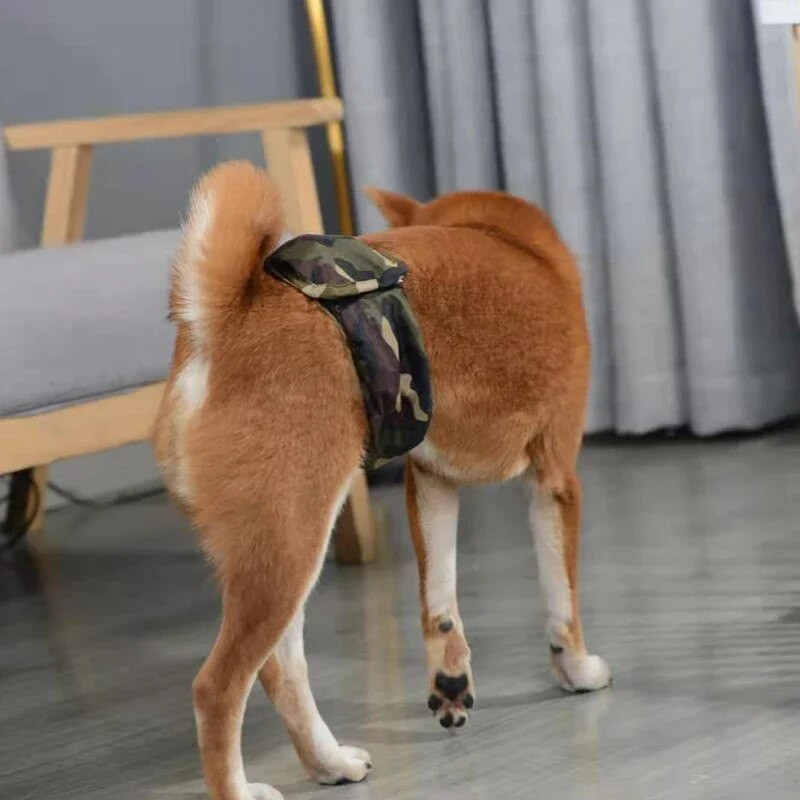 Mājdzīvnieku suņu aksesuāri kucēnam Mājdzīvnieku tēviņš suns fizioloģiskas bikses sanitārās augstas kvalitātes apakšveļa vēdera josla kokvilnas autiņš XS-XL