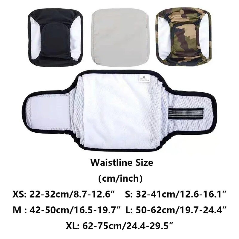 Mājdzīvnieku suņu aksesuāri kucēnam Mājdzīvnieku tēviņš suns fizioloģiskas bikses sanitārās augstas kvalitātes apakšveļa vēdera josla kokvilnas autiņš XS-XL