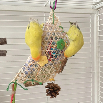 67JE Αξεσουάρ χάρτινου κλουβιού για μικρά πουλιά που μασούν παπαγάλοι παπαγάλοι