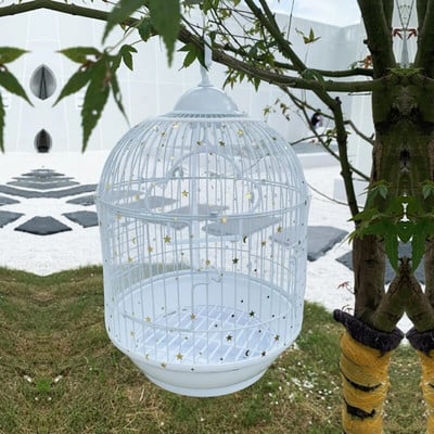 Bird Cage Mesh Covers Gauze Cover Star Print Birdcage Dust Mesh Cover Parrot Bird Cage dust-proof Mesh Cover Pet Supplies