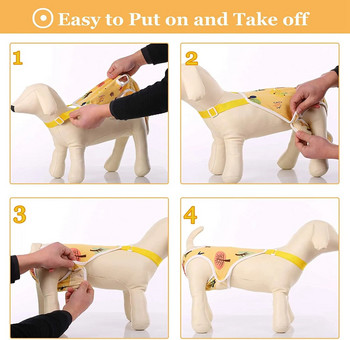 Εσώρουχα υγιεινής πάνα για σκύλους με ζαρτιέρες, παντελόνι Pet Physiological ρυθμιζόμενα άνετα εσώρουχα για θηλυκά σκυλιά