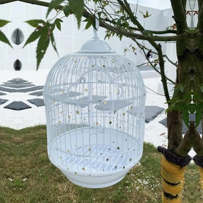 Κάλυμμα κλουβιού πουλιών Μαλακό αεριζόμενο σετ φούστας με διχτυωτό κάλυμμα κλουβιού πουλιών για κλουβιά παπαγάλων Ρυθμιζόμενο ελαστικό προστατευτικό που καθαρίζεται εύκολα για πουλιά