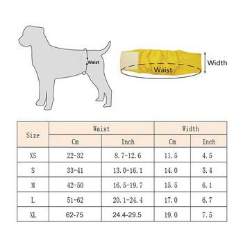 Επαναχρησιμοποιήσιμα παντελόνια πάνα για αρσενικά σκυλιά στεγανή εμμηνόρροια πάνα υγιεινής για σκύλους Physiological παντελόνι Belly Band Σορτς για κατοικίδια καθημερινές προμήθειες