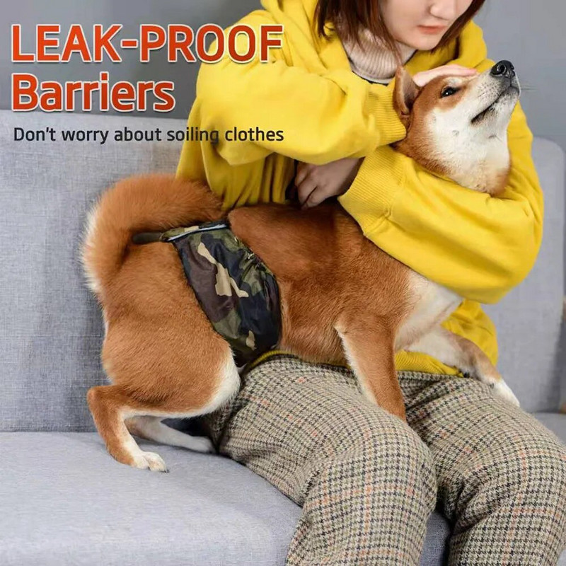 Plaunamos vyriškos lyties šunų pilvo juosta, nepralaidi, gerai sugerianti daugkartinio naudojimo patinų šunų pilvo apvyniojama sauskelnės mažiems vidutinio dydžio šunims