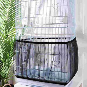 Калъф за клетка за птици Пола за защита Мрежени клетки за папагали Мрежа Прозрачна мрежа Аксесоари Предпазители Ловци за отпадъци Протектор за папагали