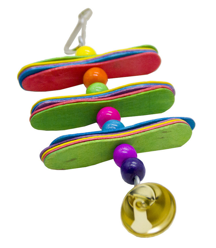 Madárjátékok Harangok papagáj sügérhez fa kiegészítők törpepapagáj állvány lengőlétra afrikai szürke jouet perruche zabawki dla papugi