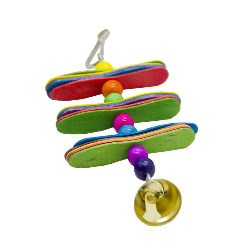 Madárjátékok Harangok papagáj sügérhez fa kiegészítők törpepapagáj állvány lengőlétra afrikai szürke jouet perruche zabawki dla papugi