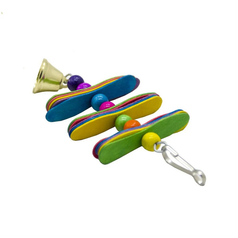 Madárjátékok Harangok papagáj sügérhez fa kiegészítők törpepapagáj állvány lengőlétra afrikai szürke jouet perruche zabawki dla papugi