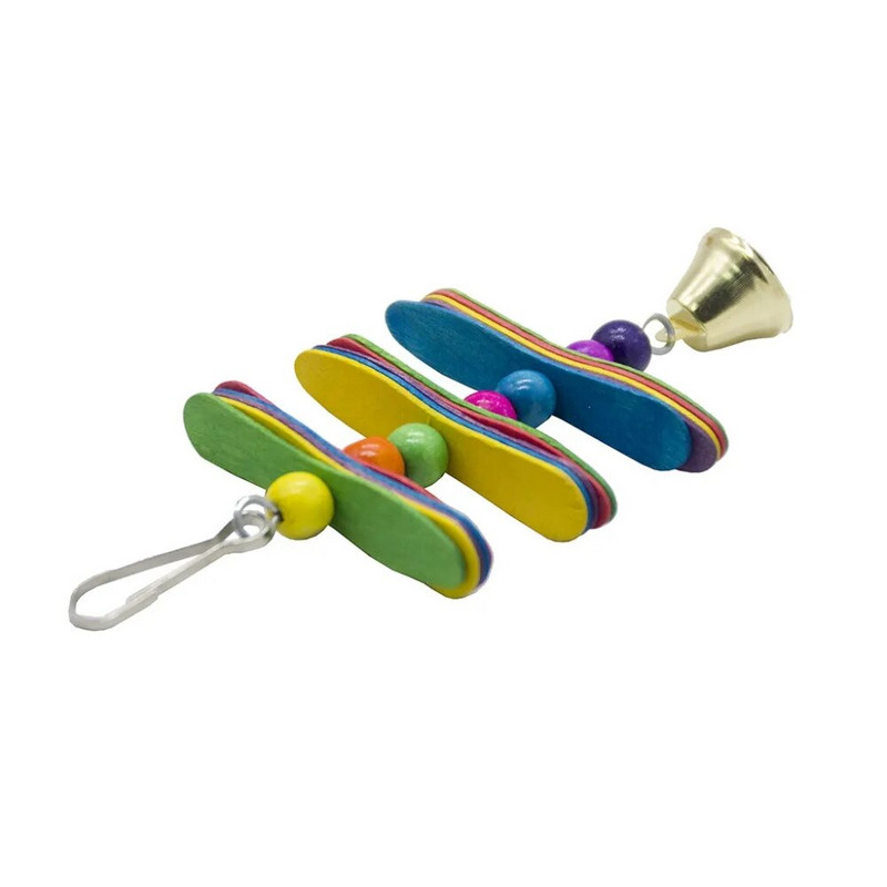 Madárjátékok Harangok papagáj sügérhez fa kiegészítők törpepapagáj állvány lengőlétra afrikai szürke jouet perruche zabawki dla papugi