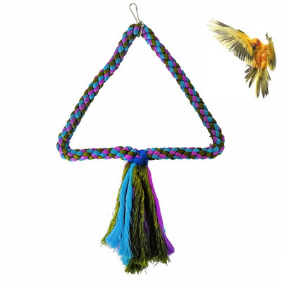 Papūgos virvė, kabanti pinti papūga, kramtomoji virvė paukščių narvelis.