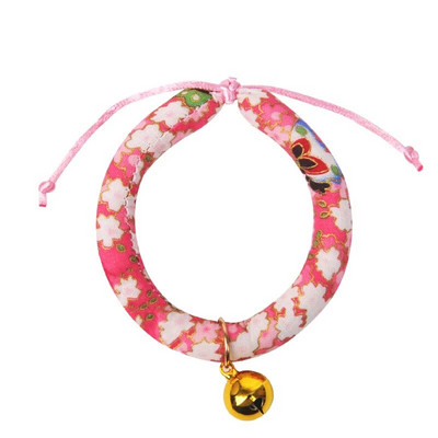 Japoniško stiliaus katės varpelio antkaklio karoliai Mieli naminių gyvūnėlių aksesuarai katėms šunims šuniukai sfinksai antkakliai augintiniai Gaminiai Gatos kolieriai pokalbiai