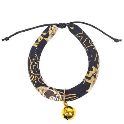 Japoniško stiliaus katės varpelio antkaklio karoliai Mieli naminių gyvūnėlių aksesuarai katėms šunims šuniukai sfinksai antkakliai augintiniai Gaminiai Gatos kolieriai pokalbiai