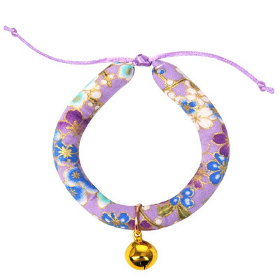 Japoniško stiliaus katės varpelio antkaklio karoliai Mieli naminių gyvūnėlių aksesuarai katėms šunims šuniukai sfinksai antkakliai augintiniai Gaminiai Gatos kolieriai pokalbiai