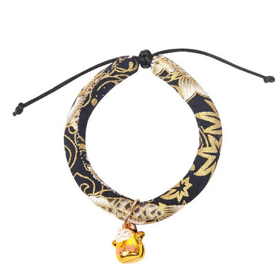 Japoniško stiliaus katės varpelio antkaklio karoliai Mieli naminių gyvūnėlių aksesuarai katėms šunims šuniukai sfinksai antkakliai augintiniai Gaminiai Gatos kolieriai pokalbiai