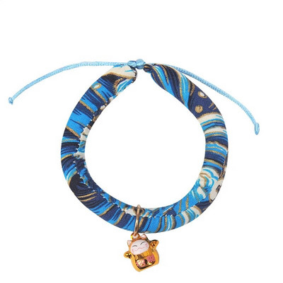 Japoniško stiliaus katės varpelio antkaklio karoliai Mieli naminių gyvūnėlių aksesuarai katėms šunims šuniukai sfinksai antkakliai augintiniai Gaminiai Gatos kolieriai pokalbiai