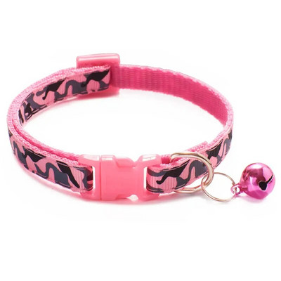 Kamufliažinė katės antkaklis su varpeliu augintinio šuns karoliais Gatos Collier Chats Perro reikmenys mažoms vidutinėms Kittin Chihuahua Pink Blue