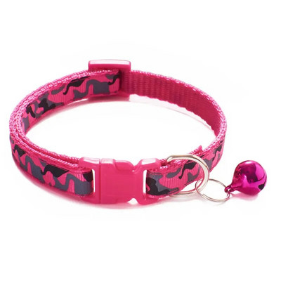 Kamufliažinė katės antkaklis su varpeliu augintinio šuns karoliais Gatos Collier Chats Perro reikmenys mažoms vidutinėms Kittin Chihuahua Pink Blue