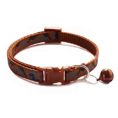 Kamufliažinė katės antkaklis su varpeliu augintinio šuns karoliais Gatos Collier Chats Perro reikmenys mažoms vidutinėms Kittin Chihuahua Pink Blue