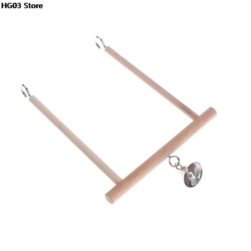 1vnt medinis paukščių narvas Ešerių narvas Kabantis mediniai paukščiai ešerių papūgos žaislai stovo laikiklis Natūralaus medžio sūpynės gyvūnams skirtos reikmenys