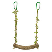 1 vnt. medinis 18 cm pločio papūgos sūpynės žaislas medinis ešerių treniruočių stovas, lazdos laikiklis paraketams Kopėčių sūpynės