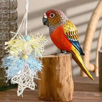 Bird Chew Toys Colorful Safe Sparrow Puzzle Cage Toy Забавни и издръжливи Bird Puzzle Toys For Bird Sparrow Parrot Parakeet