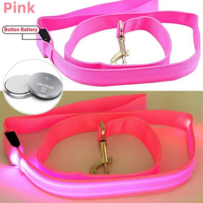 Led Pet Dog pavadėlio virvė su šviesiai šviečiančiu švino pavadėliu, USB įkrovimu, skirtas šunų saugai, mirksinčios švytinčios antkaklio petnešos priedai