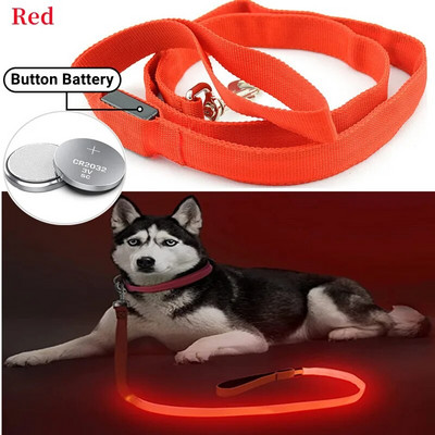 Led Pet Dog pavadėlio virvė su šviesiai šviečiančiu švino pavadėliu, USB įkrovimu, skirtas šunų saugai, mirksinčios švytinčios antkaklio petnešos priedai