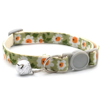 Reguliuojamas Little Daisy Dog Kaklo Šalikas šuniukas Breakaway Pet Cat Dog Kačiukas Antkaklis Bandana Kačiuko priedai mažiems šunims